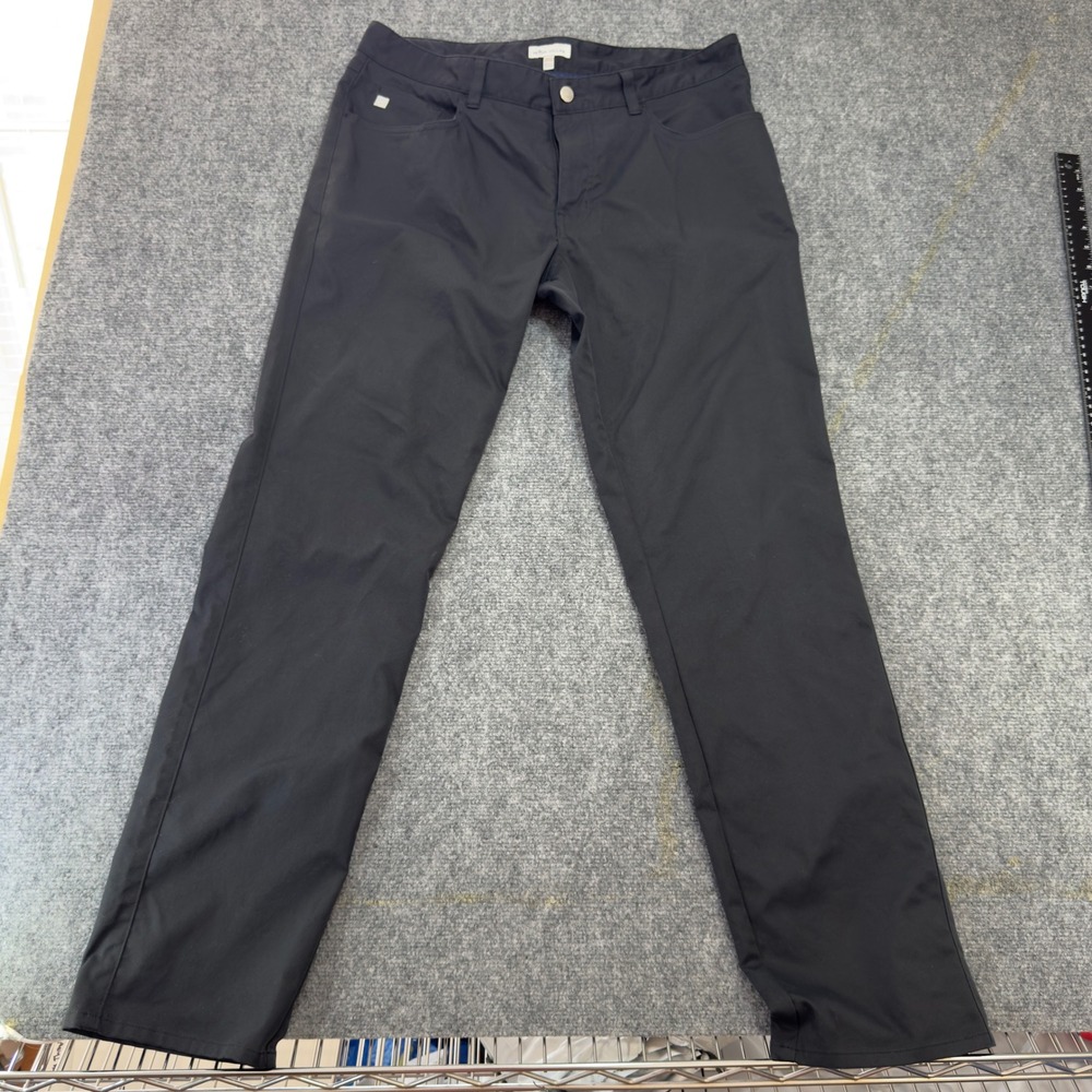 Peter Millar Performance 5-Pocket Pants Charcoal Size 35/32